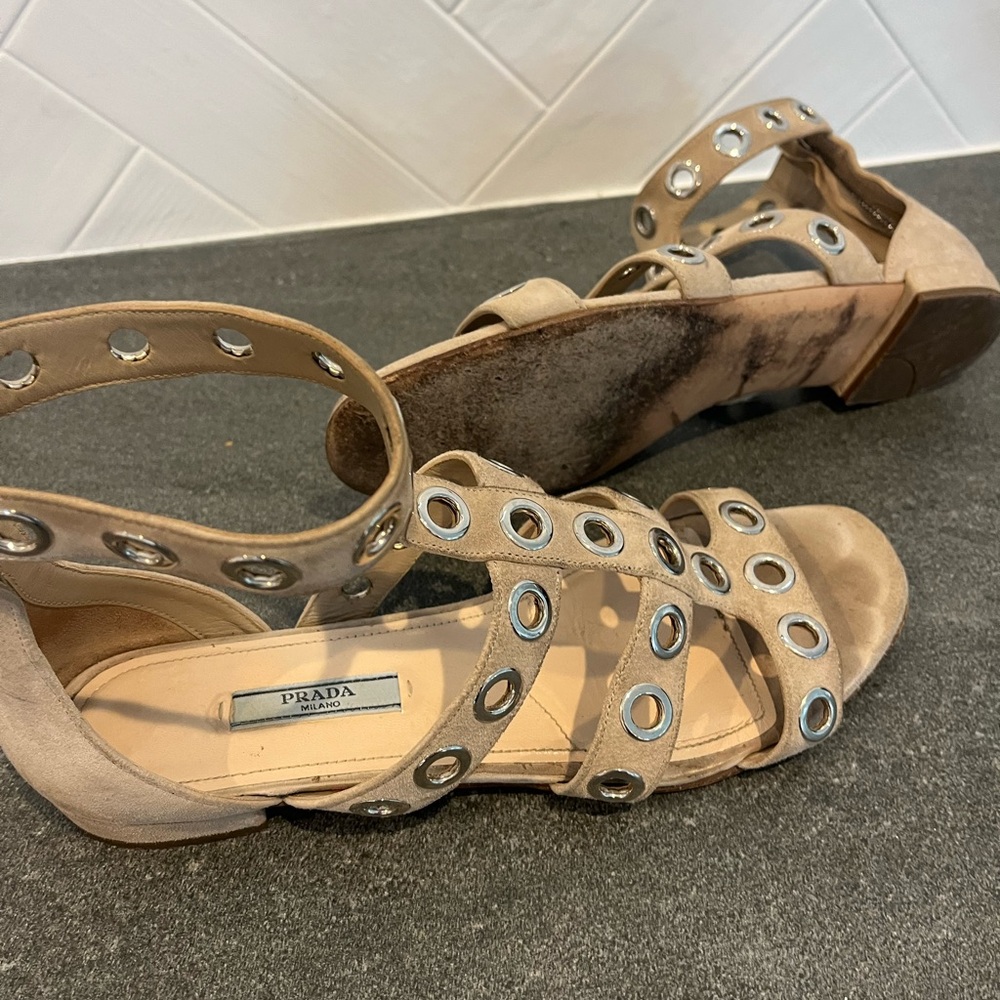 Prada Suede Gladiator Sandals - image 3